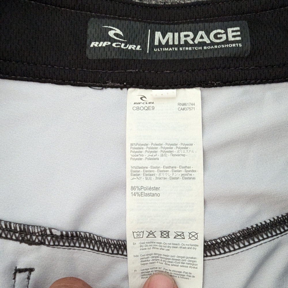 Rip Curl Color Block Board Shorts 32 - image 6